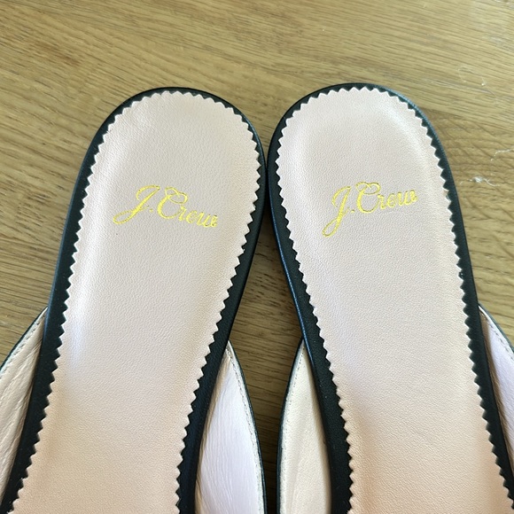 J. Crew Pointed-toe Slides or Mules in Leather, Black, size 10 1/2 - Picture 5 of 7